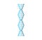 Dna gene helix. Gene strand. Genetic chain icon. Cell for science. Abstract chromosome pattern. Logo molecule and genome.