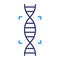 DNA and gene mapping icon