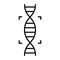 DNA and gene mapping icon