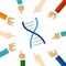 DNA genetic biology human molecule science lab analysis choromosome