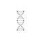 DNA, genetic sign, medical , health grey color icon