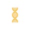 DNA, genetic sign, medical , health orange color icon