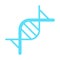 DNA, genetic sign. vector logo. DNA icon Vector RNA gene.