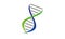 DNA Genetics Logo Design Template
