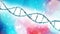 DNA helix, Deoxyribonucleic acid is a thread-like chain of nucleotides carrying the genetic instructions