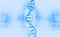 DNA helix. Hi Tech technology in the field of genetic engineering. Work on artificial intelligence