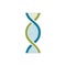 DNA helix scientific laboratory vector logo design