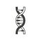 DNA helix symbol, logo or tattoo concept.