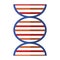 DNA human genetic symbol isolated