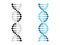 DNA icon chromosome genetics vector DNA gene molecule