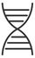 DNA icon. Genetic helix symbol. Genome logo