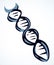 DNA icon sign. Vector drawing