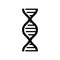 DNA icon vector. Modern simple flat life evolution sign isolated. Business, internet concept. Trendy vector biology gene