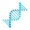 DNA icon Vector RNA gene fun funny chromosome line icon Structure molecule communication elements atom neurons. Genetics