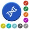 DNA molecule beveled buttons