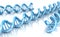 DNA molecule concept of biochemistry on white background,