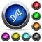 DNA molecule round glossy buttons