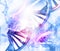 DNA molecules background