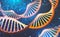 DNA research molecule. Analysis of structure human genome