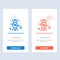 Dna, Research, Science  Blue and Red Download and Buy Now web Widget Card Template