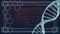 DNA rotating with heartbeat line