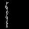 DNA spiral. Isolated on black background. Vector outline illustration.