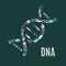 DNA symbol, medical surgery medicine poster