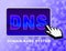 Dns Button Shows Domain Name Server And Click
