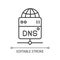 DNS server linear icon