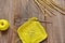 Do crocheting , yellow thread ,