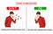 Do and don`t poster for covid 19 corona virus. Safety instruction for office employees and staff. Sneezing and coughing poster.