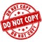 Do not copy rubber stamp