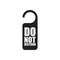 Do not disturb icon.  Template  illustration. Door flat 