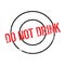 Do Not Drink rubber stamp