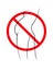 Do not enter for pregnant woman. Vector illustration
