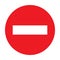 Do not enter road sign icon vector for graphic design, logo, website, social media, mobile app, UI illustration