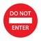 Do not enter road sign icon vector for graphic design, logo, website, social media, mobile app, UI illustration