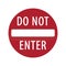 do not enter road sign. Vector illustration decorative design