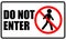 Do Not Enter Sticker template design, restricted Area Authorized Personnel Only Symbol Warning Precaution Sign, No Entry Isolated