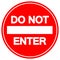 Do Not Enter Street Sign,Vector Illustration, Isolate On White Background Label. EPS10