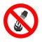 Do not extinguish fire, prohibiting sign, dangerous when putting out a fire
