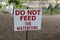 Do not feed waterfowl