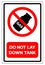 Do Not Lay Down Tank Symbol Sign ,Vector Illustration, Isolate On White Background Label .EPS10