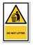 Do not litter Symbol Sign Isolate On White Background,Vector Illustration EPS.10