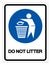 Do Not Litter Symbol Sign, Vector Illustration, Isolate On White Background Label .EPS10