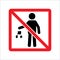 Do not littering sign. Don't Litter signs. Don't throw the trash carelessly symbol