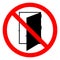 Do Not Open Door Symbol Sign, Vector Illustration, Isolate On White Background Label .EPS10