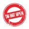 Do Not Open rubber stamp