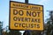 Do Not Overtake Cyclist
