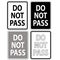 Do Not Pass sign on white background. flat style